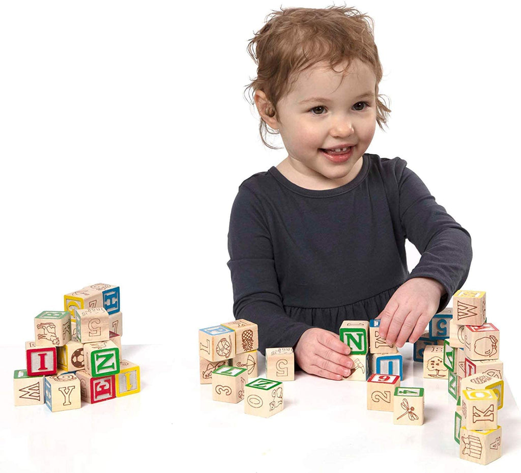 مكعبات خشبية ABC/123 | Puzzle | Melissa & Dough مكعبات خشبية ABC/123 | Puzzle | Melissa & Dough