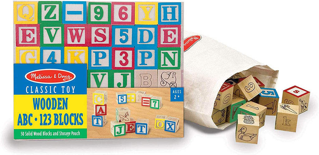 مكعبات خشبية ABC/123 | Puzzle | Melissa & Dough مكعبات خشبية ABC/123 | Puzzle | Melissa & Dough