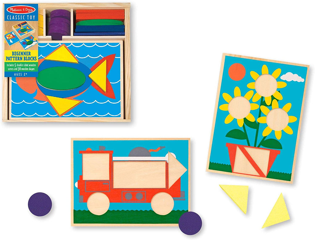 Beginner Pattern Blocks | Puzzle | Melissa & Dough Beginner Pattern Blocks | Puzzle | Melissa & Dough