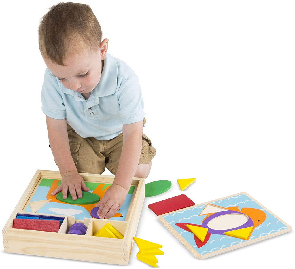 Beginner Pattern Blocks | Puzzle | Melissa & Dough Beginner Pattern Blocks | Puzzle | Melissa & Dough