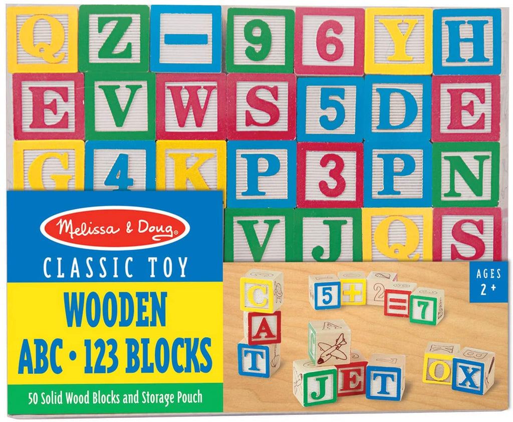 مكعبات خشبية ABC/123 | Puzzle | Melissa & Dough مكعبات خشبية ABC/123 | Puzzle | Melissa & Dough