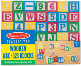 Wooden ABC/123 Blocks - Puzzlers Jordan