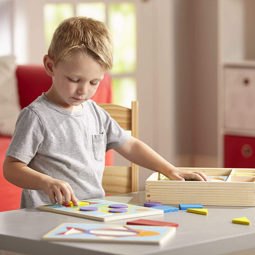 Beginner Pattern Blocks | Puzzle | Melissa & Dough Beginner Pattern Blocks | Puzzle | Melissa & Dough