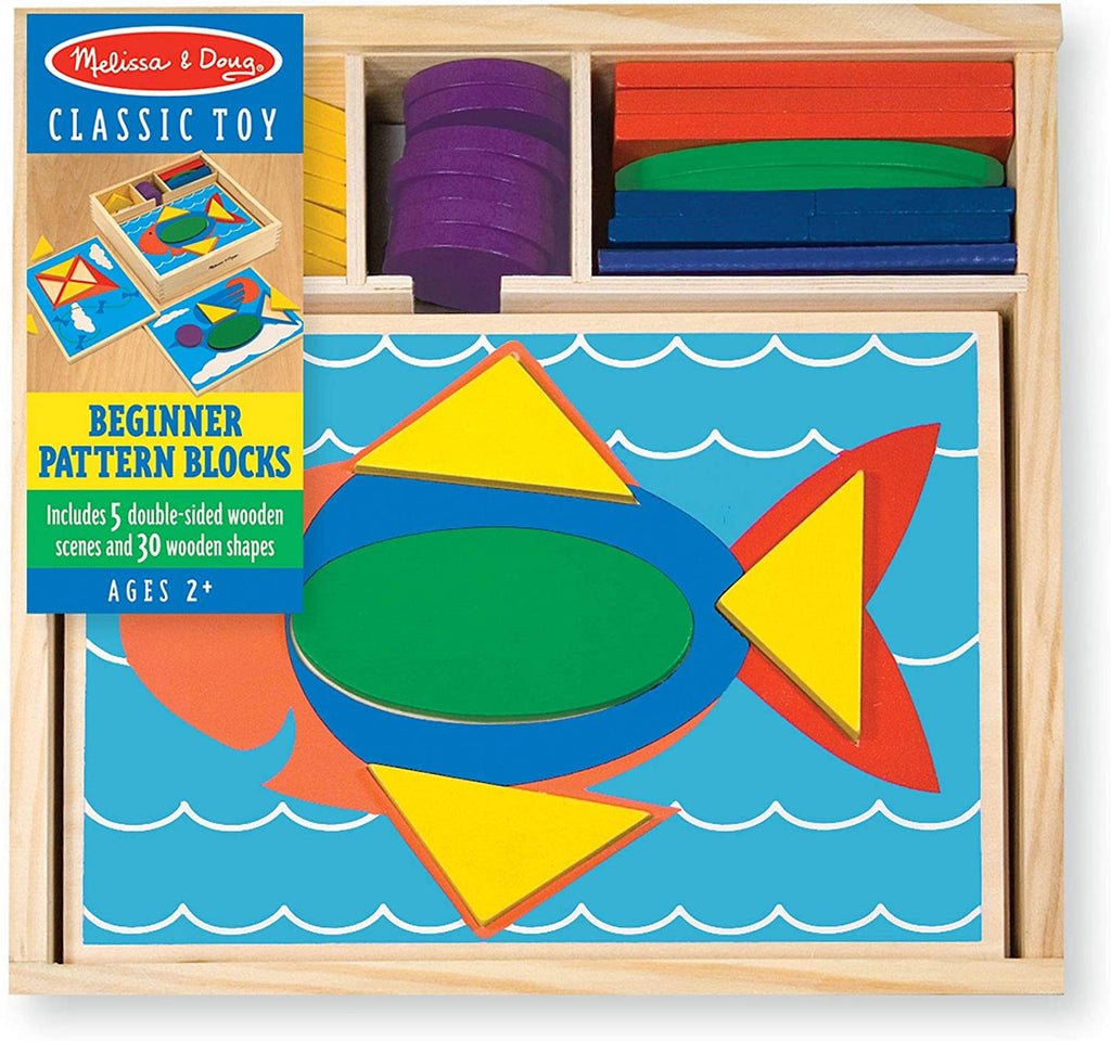 Beginner Pattern Blocks | Puzzle | Melissa & Dough Beginner Pattern Blocks | Puzzle | Melissa & Dough
