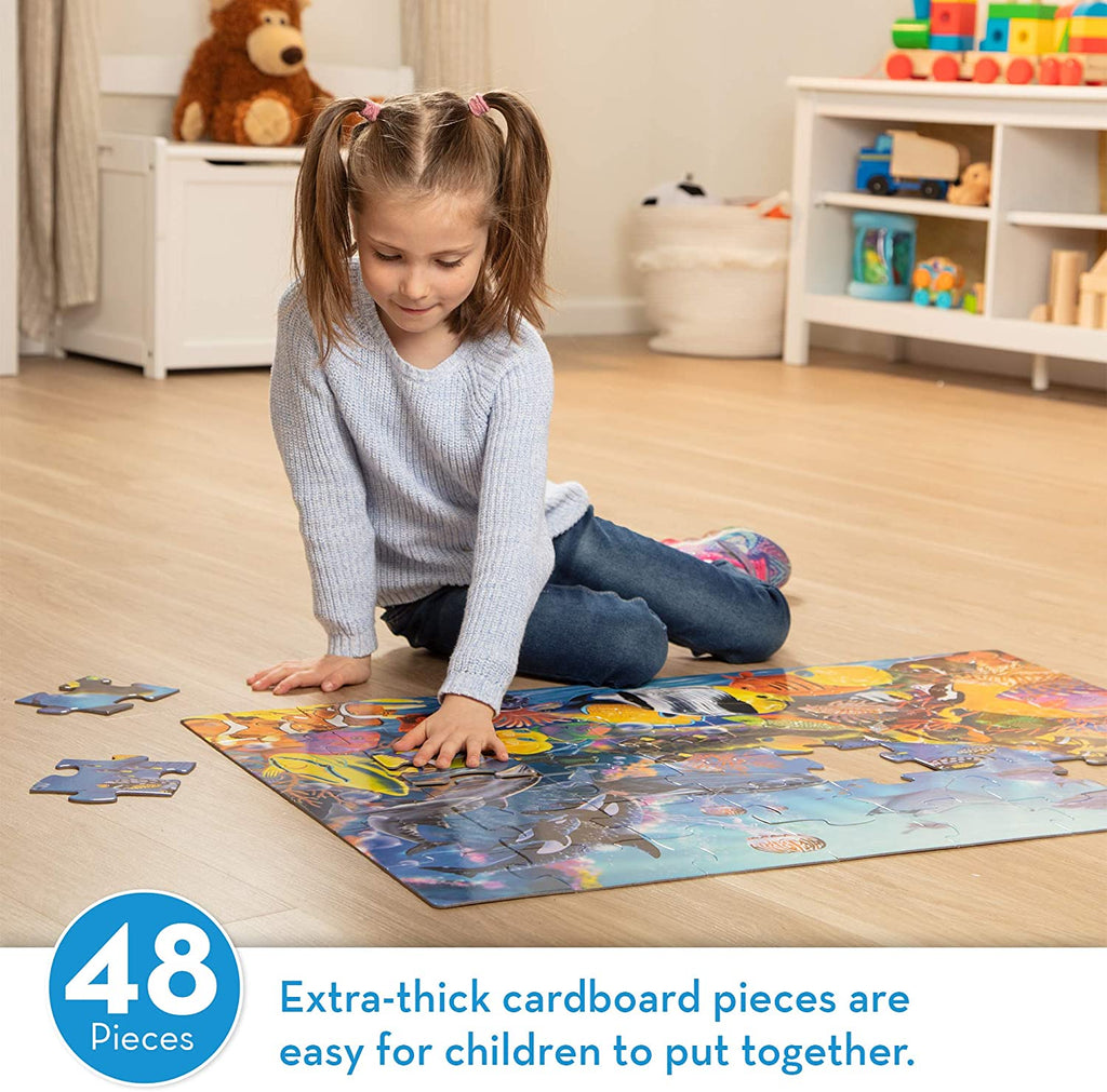 لعبة تركيب الأرضية تحت الماء (48 قطعة) | Puzzle | Melissa & Dough لعبة تركيب الأرضية تحت الماء (48 قطعة) | Puzzle | Melissa & Dough