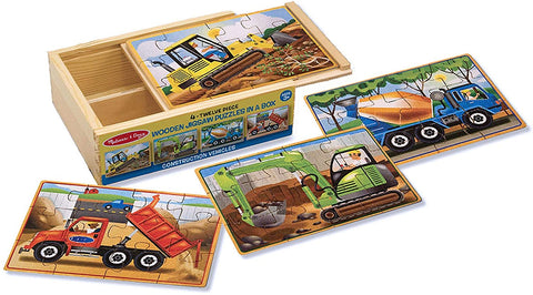 Wooden Jigsaw Puzzles in a Box - Construction - Puzzlers Jordan