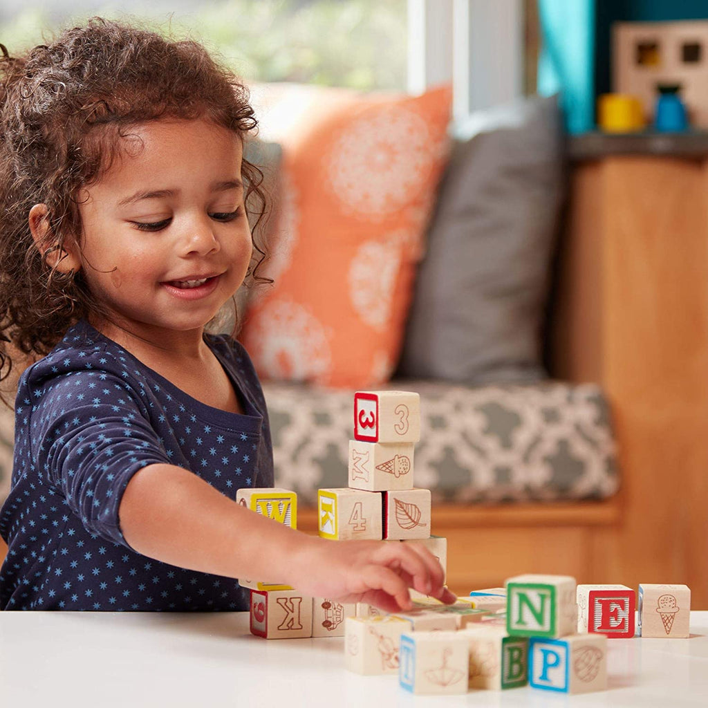 مكعبات خشبية ABC/123 | Puzzle | Melissa & Dough مكعبات خشبية ABC/123 | Puzzle | Melissa & Dough