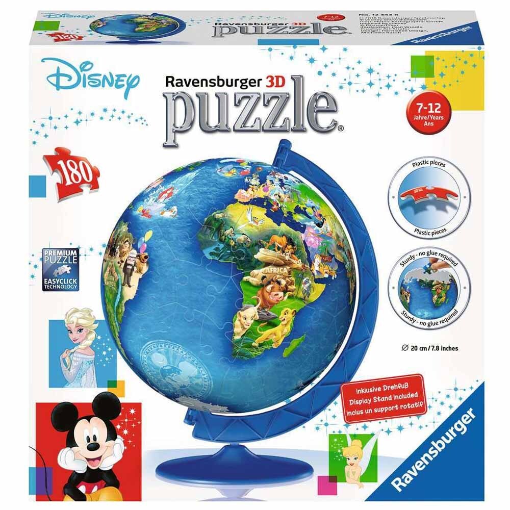 ديزني - لعبة أحجية الكرة الأرضية ثلاثية الأبعاد | Puzzle | Ravensburger ديزني - لعبة أحجية الكرة الأرضية ثلاثية الأبعاد | Puzzle | Ravensburger