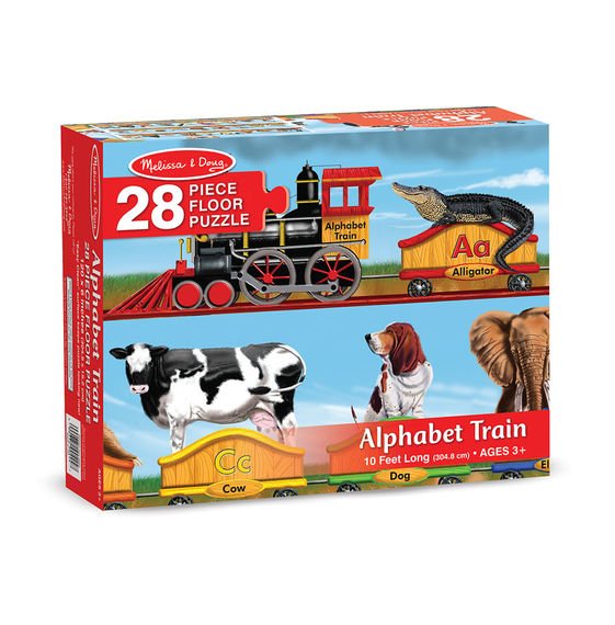Alphabet Train Floor 28pc Floor Puzzle | Puzzle | Melissa & Dough Alphabet Train Floor 28pc Floor Puzzle | Puzzle | Melissa & Dough