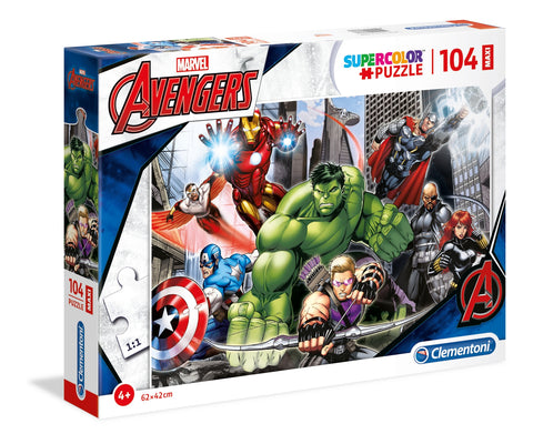 Marvel The Avengers - 104 MAxi pcs - Supercolor Puzzle